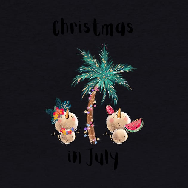 Gift Idea for Christmas in July Party Xmas in July merch by The Mellow Cats Studio